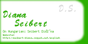 diana seibert business card